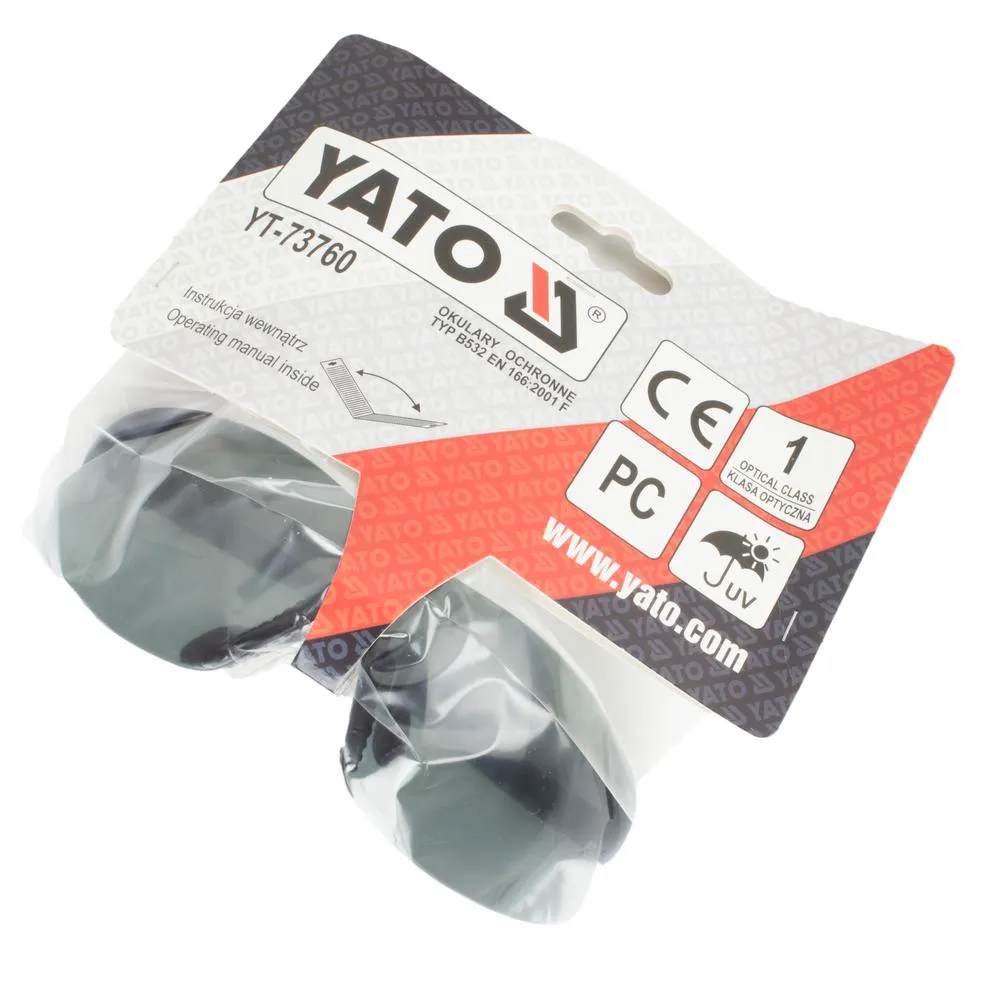 Yato Suojalasit harmaa, UV-suojattu 3
