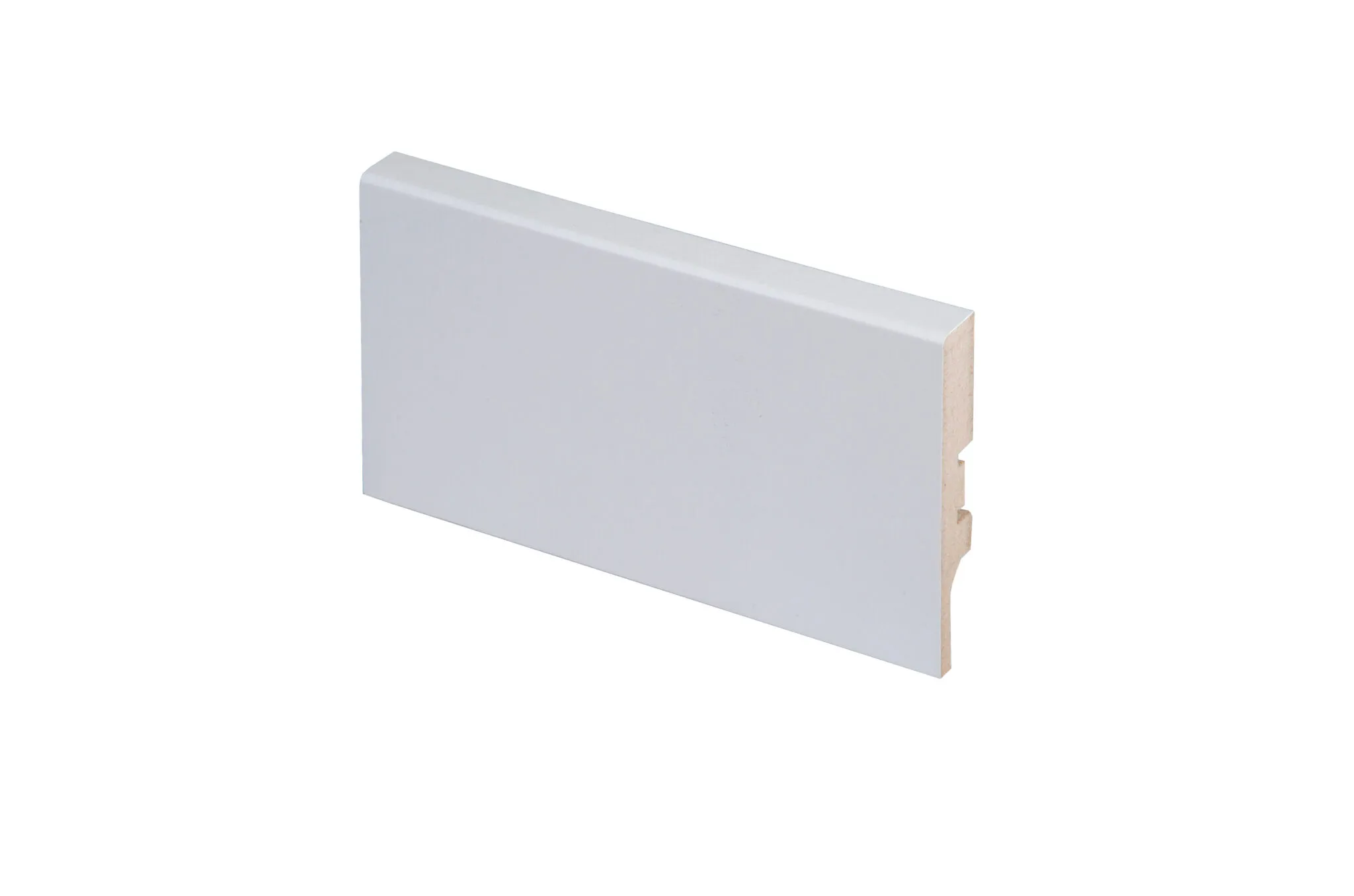 Jalkalista Aava R2 MDF 12x70x2750 Mel Valkoinen E0