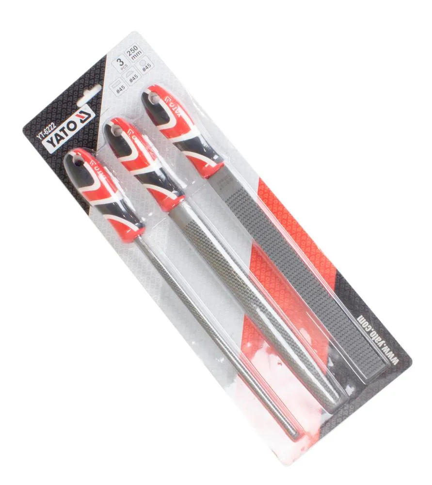 Yato Puuraspisarja 250 mm, 3-osaa, komponenttikahvoilla