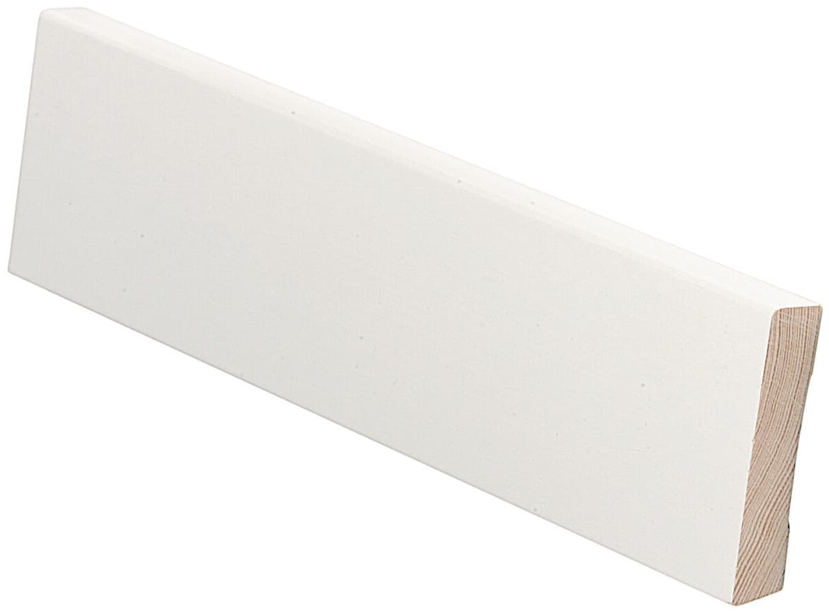 Jalkalista 12x58x3600 Mänty, Valkoinen 1