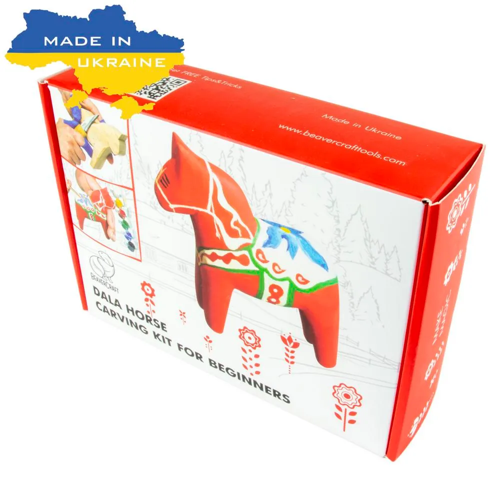 Kaiverrusveitsisarja BeaverCraft taalainmaanhevonen, aloituspakkaus