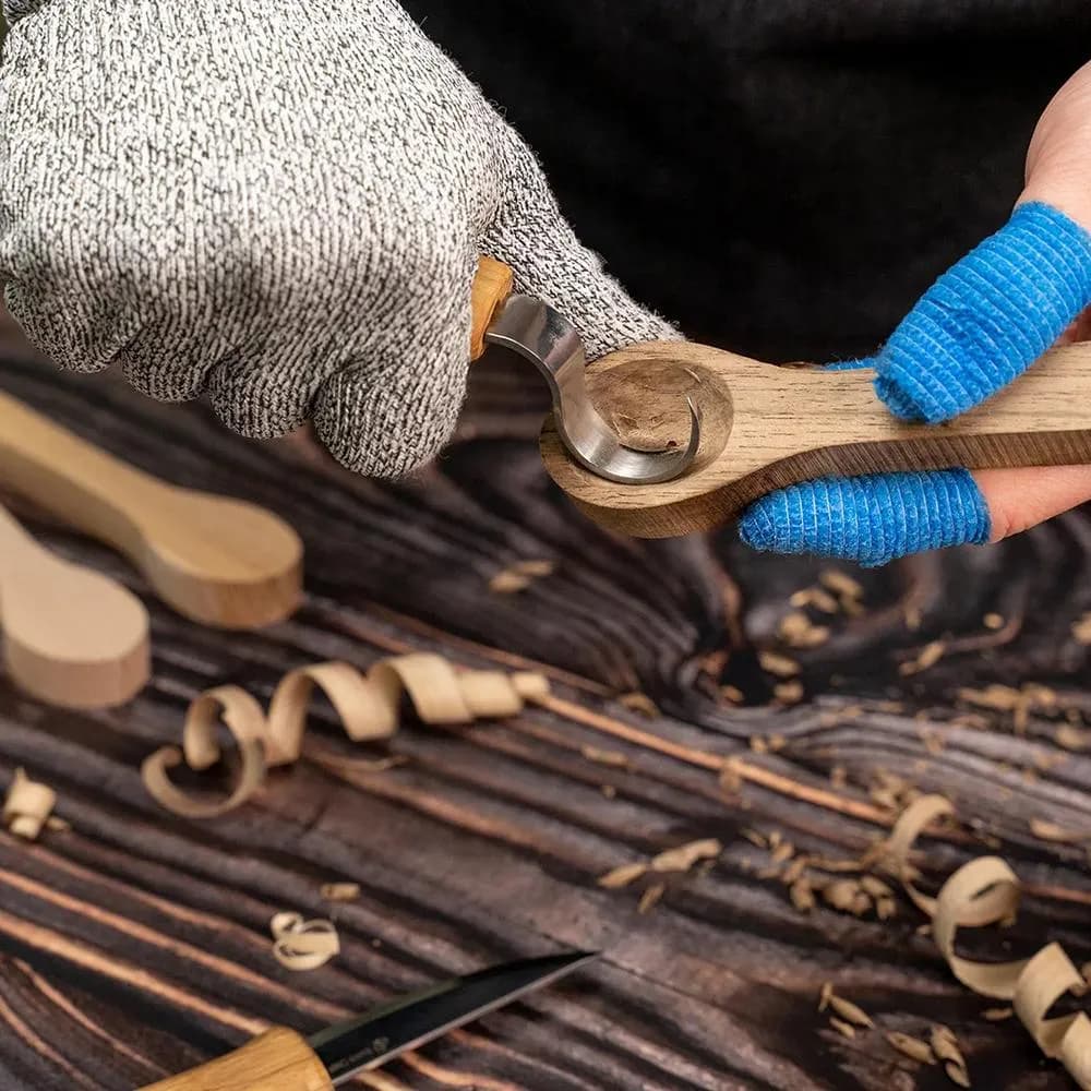 BeaverCraft Aihio-sarja lusikan kaivertamiseen 4 kpl 7