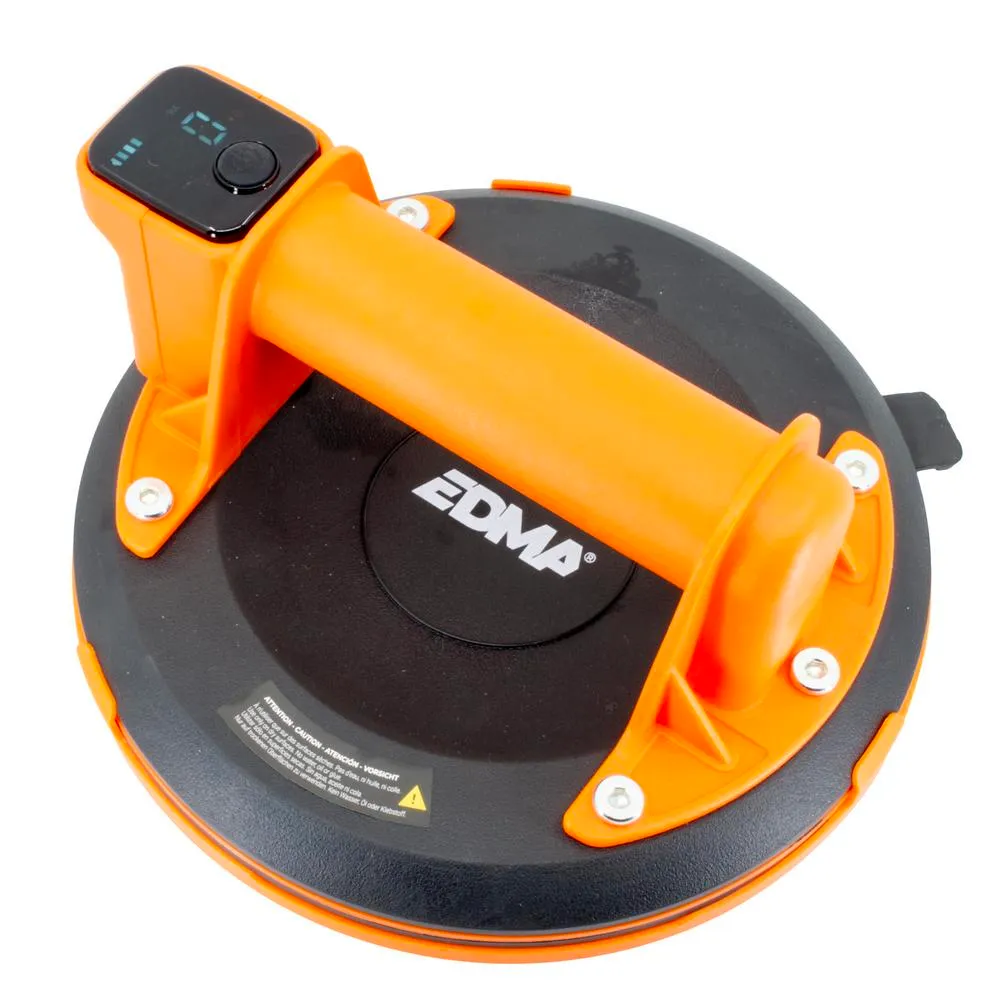 Edma Akkukäyttöinen imukuppi 130 kg 198 mm digitaalinäyttö