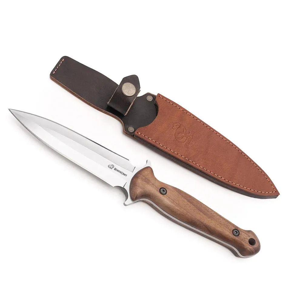 BeaverCraft Taktinen puukko TLK2 280 mm pähkinäpuu + tuppi 1