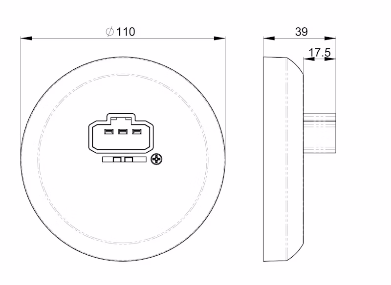 VALAISINPISTORASIA OPAL DCL 110mm PAR MUSTA
