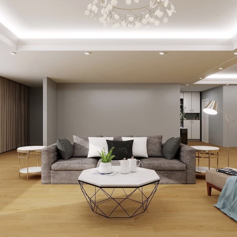 Vinyylilankku Lemminkäisen luonnontammi (integroitu askeläänieriste)