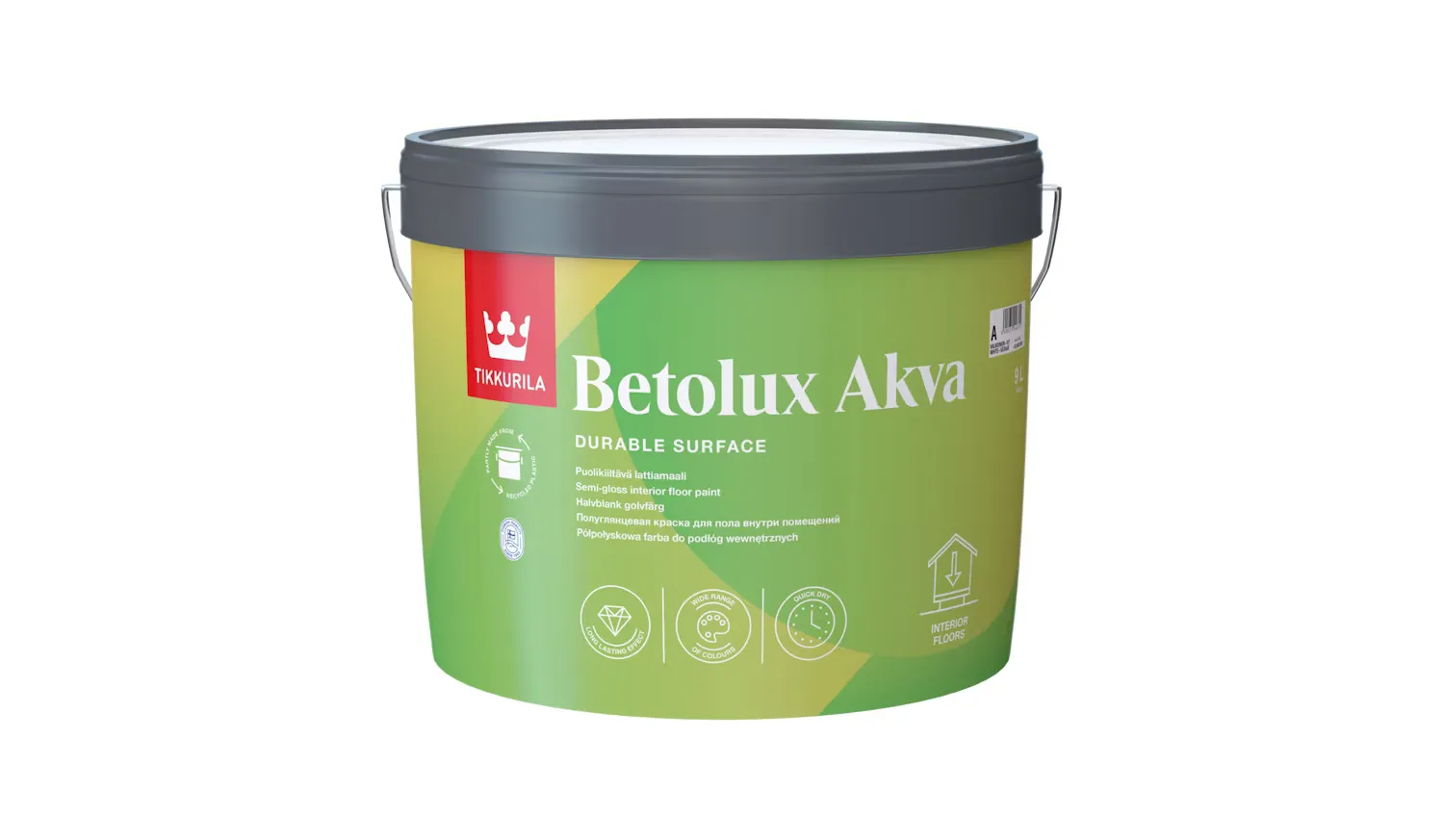 Betolux Akva Lattiamaali 9l A valkoinen 1