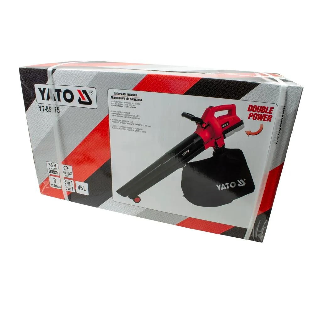 Yato Lehtipuhallin ja imuri 36V, ilman akkua 3