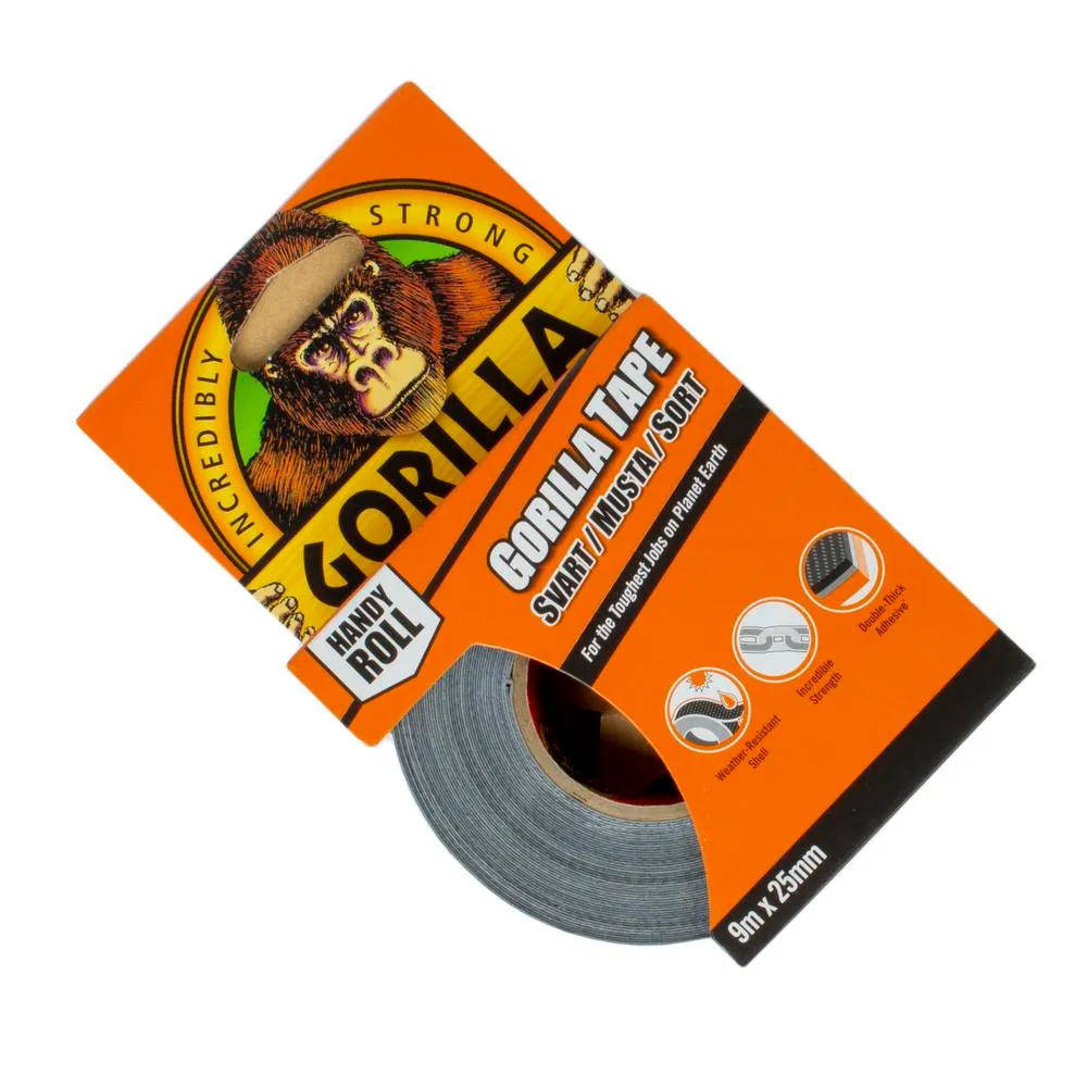 Gorilla teippi 25 mm x 9 m travel