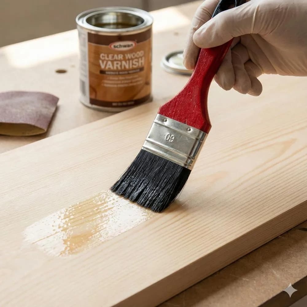 Schwan Lakkasivellin, puukahvallaa 4