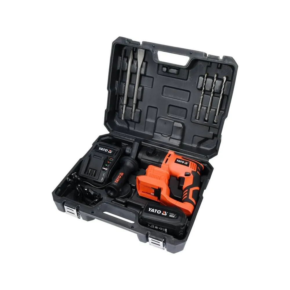 Yato Akkuporavasara SDS+ 18V 24 mm + 18V 3 AH akku ja laturi 3