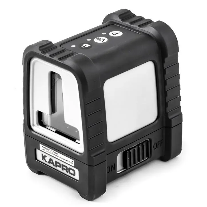 Ristilaser Kapro 870G vihreä, 1P + 1 V, IP65 suojattu runko