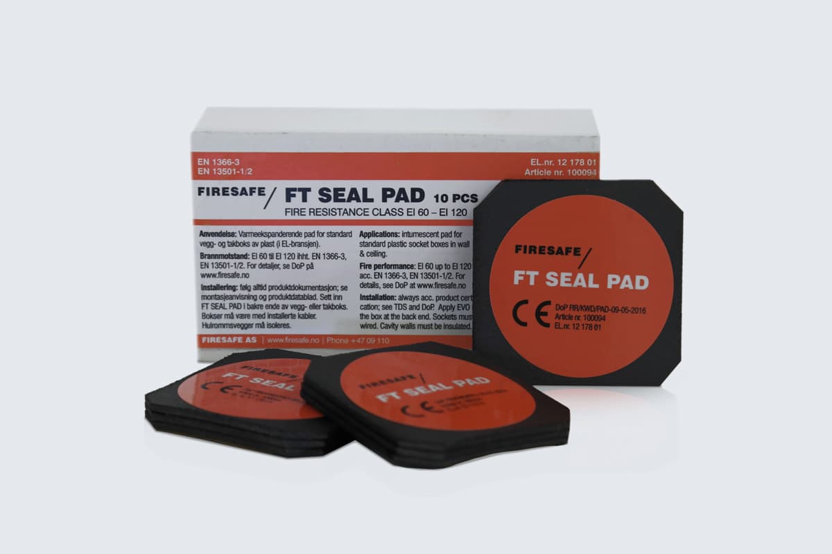 FIRESAFE - Paloeriste - FTSealPad paloer.levy 10kpl/pak 1