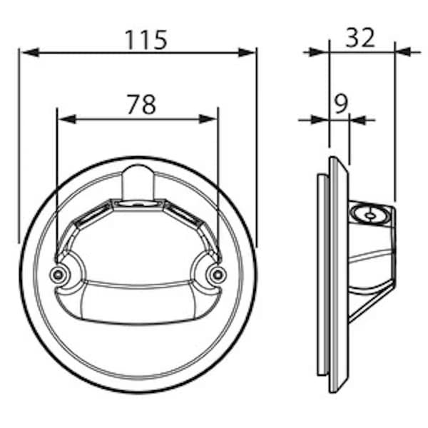 RASIAKANSI ABB AK 12.2 LIITÄNTÄKANSI IP44