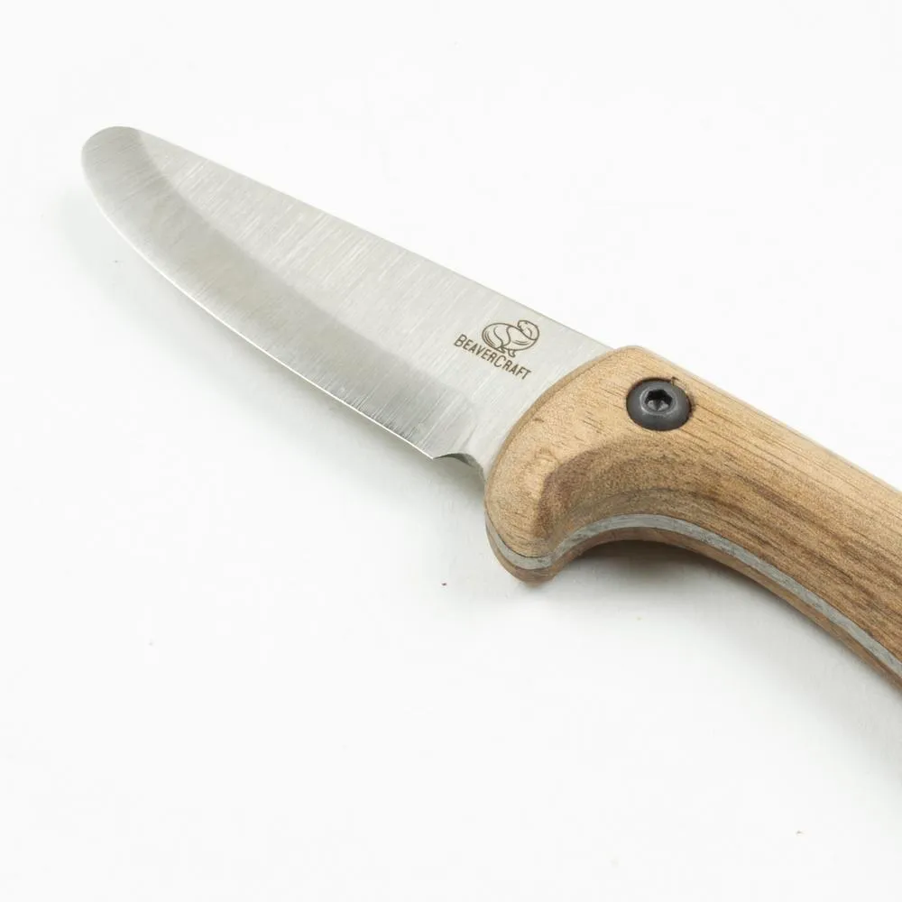 BeaverCraft Eräpuukko Junior nahkatupella 5