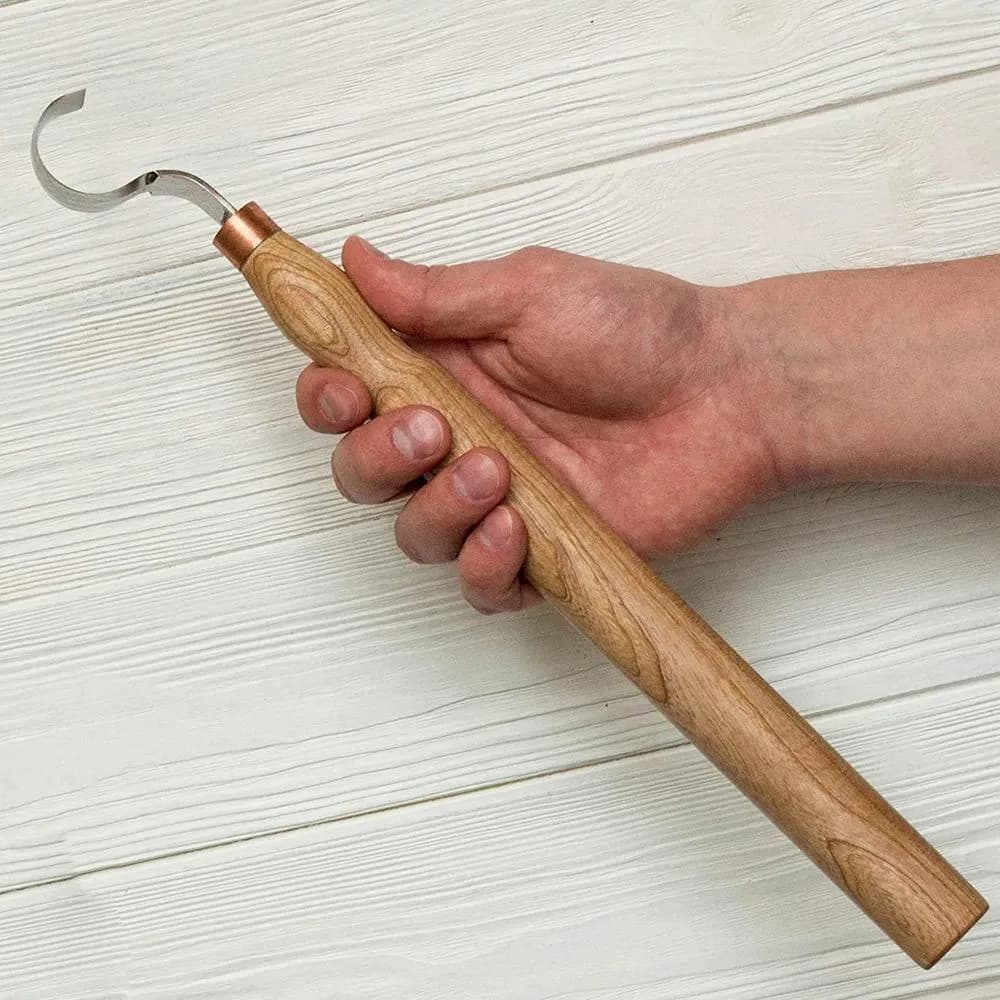 BeaverCraft Koverrin 30 mm pitkä , kovelo- / lusikkapuukko 5