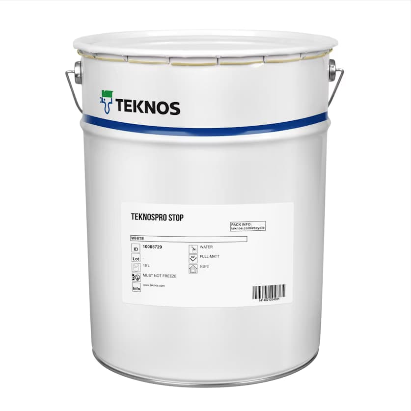 Teknospro Stop eristyspohjamaali 16l valkoinen 1