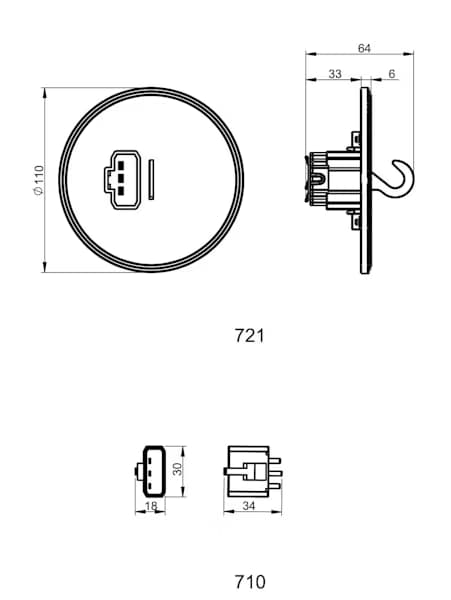 VALAISINPISTORASIA OPAL DCL 110mm UAR MUSTA