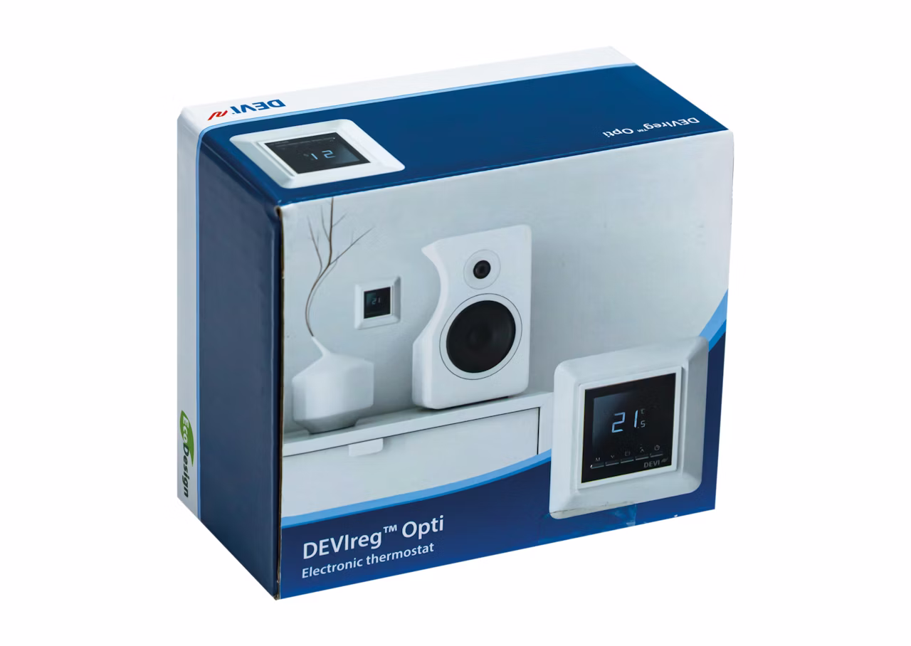 Yhdistelmätermostaatti Devireg Opti valkoinen 2