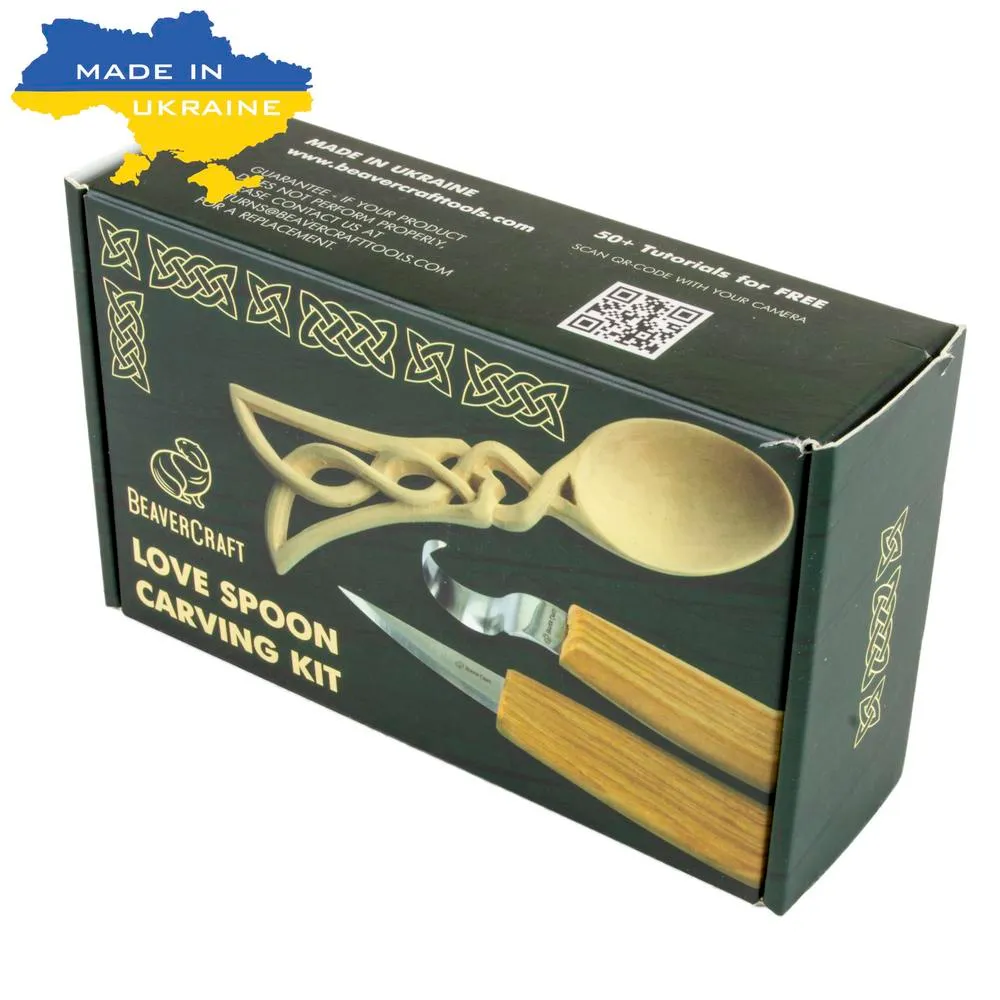 Kaiverrusveitsisarja BeaverCraft lusikka, aloituspakkaus