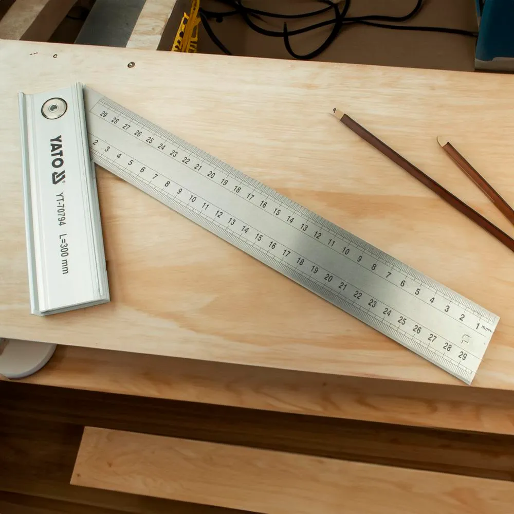 Yato Säädettävä suorakulma 160 x 300 mm, 90 - 45 - 135 ast. 4