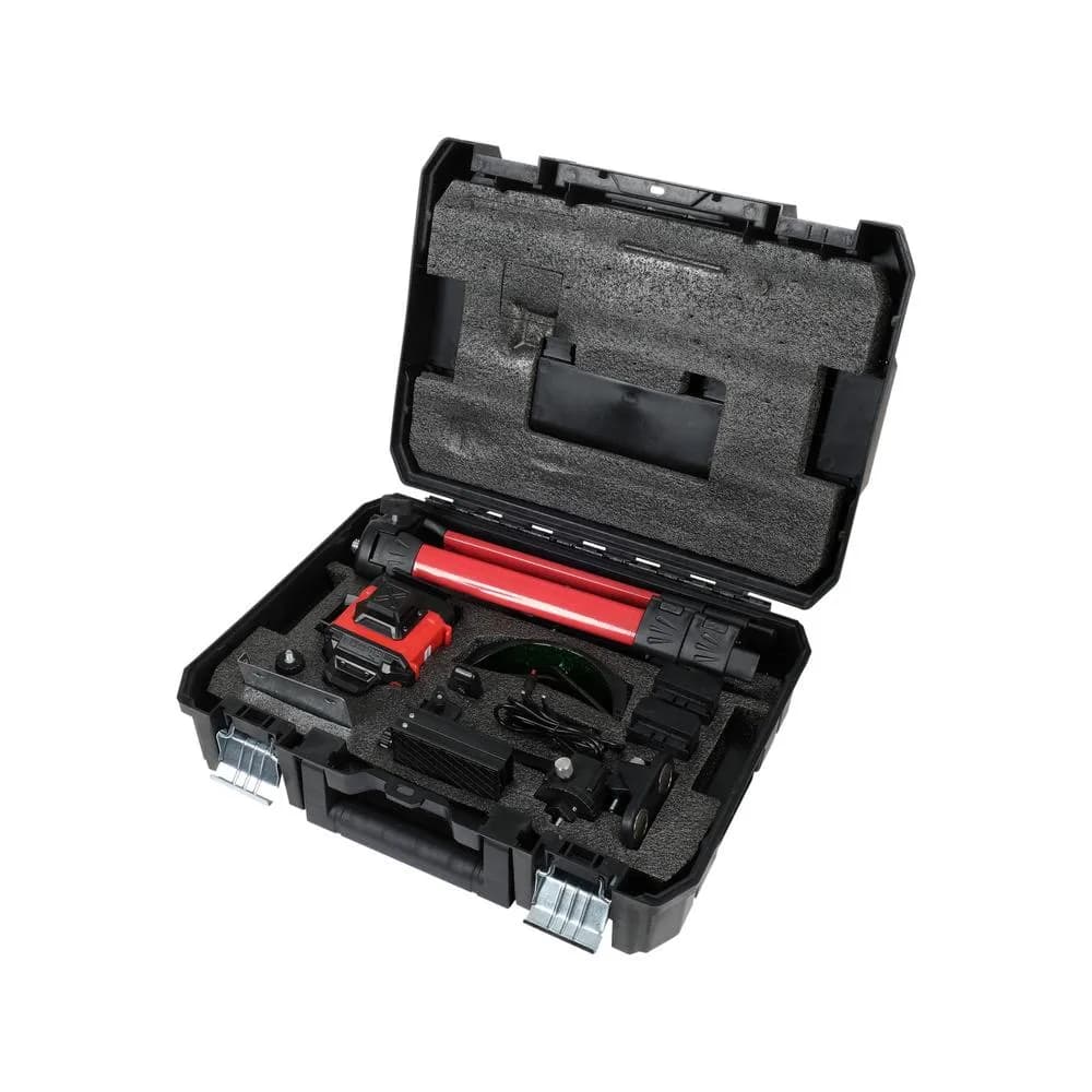 Yato Ristilasersarja 4D vihreä kolmijalka ja tarvikkeet 6