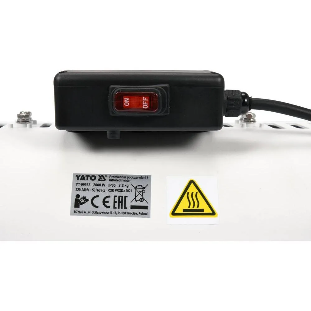 Yato Infrapunalämmitin 2000W matalalla häikäisyllä