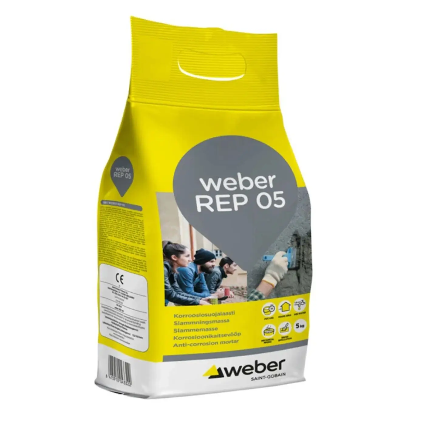 weber REP 05 Korroosiosuojalaasti 5 kg 1