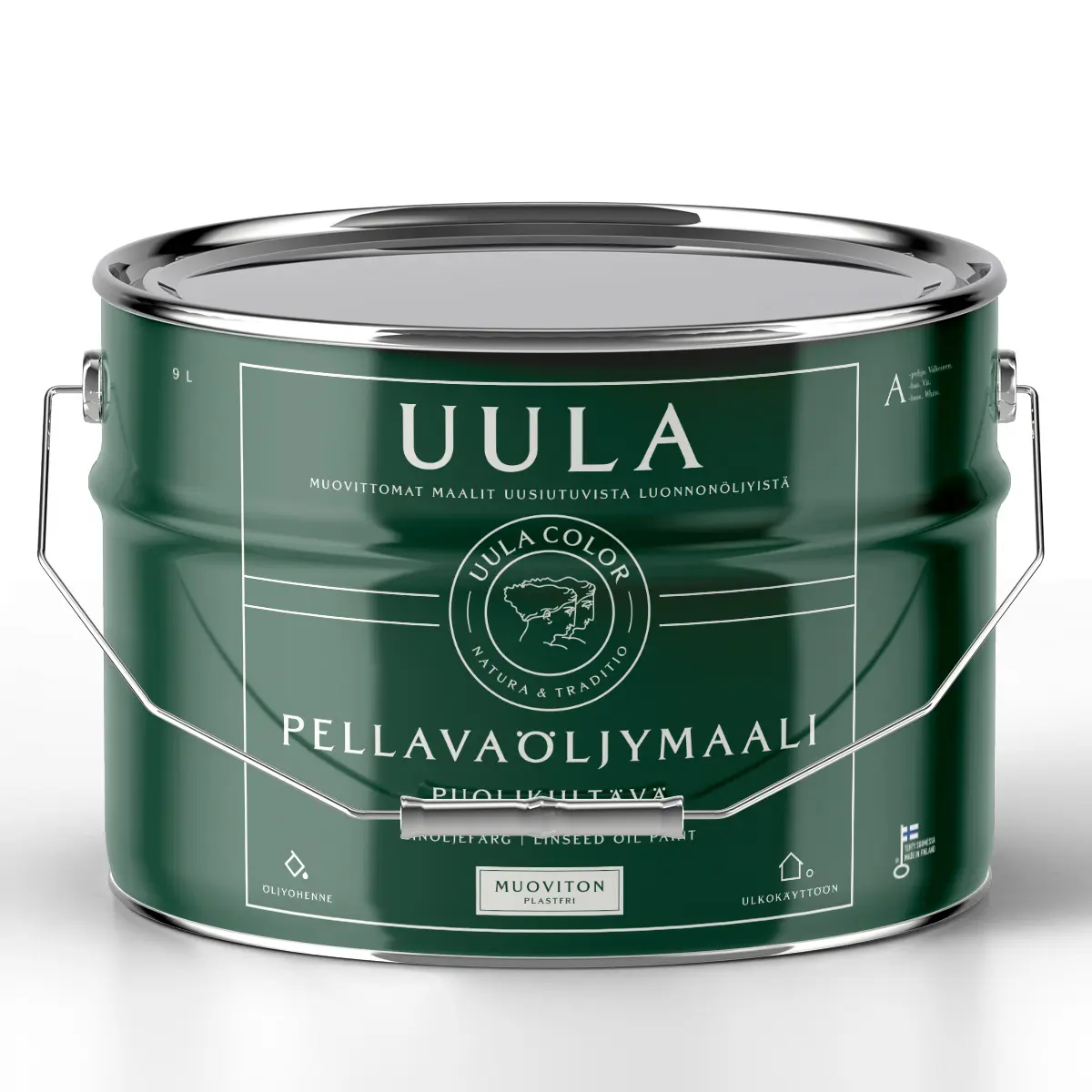 UULA Pellavaöljymaali 00 Valkoinen 9 L 1
