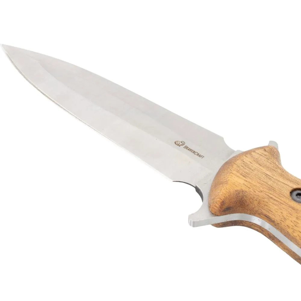 BeaverCraft Taktinen puukko TLK2 280 mm pähkinäpuu + tuppi 4