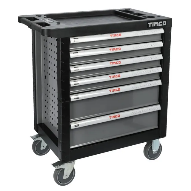 Timco 6ltk 220-osainen työkaluvaunu työkaluilla, foam