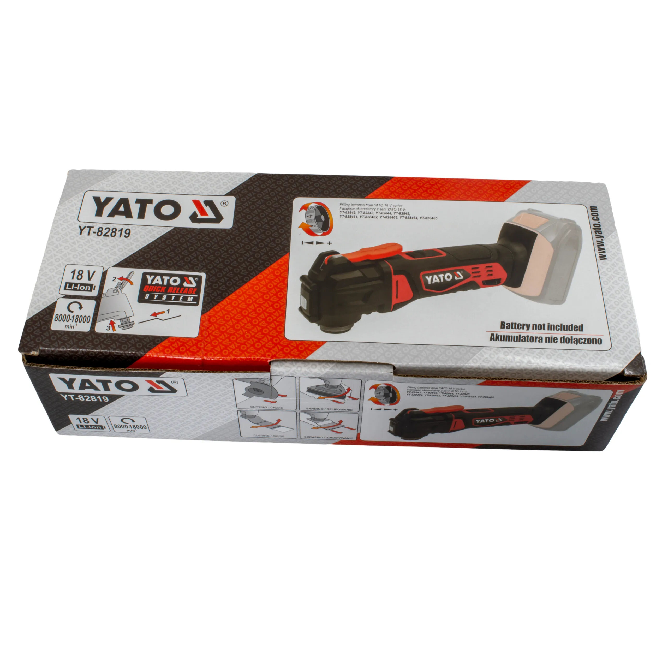 Yato Akkumonitoimityökalu 18V OIS pikalukituksella runko