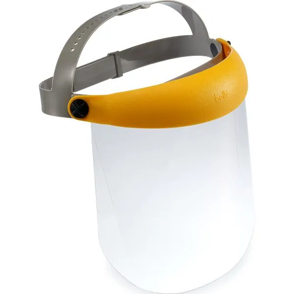 Flip-Up kokokasvosuojus asetaatti kirkas