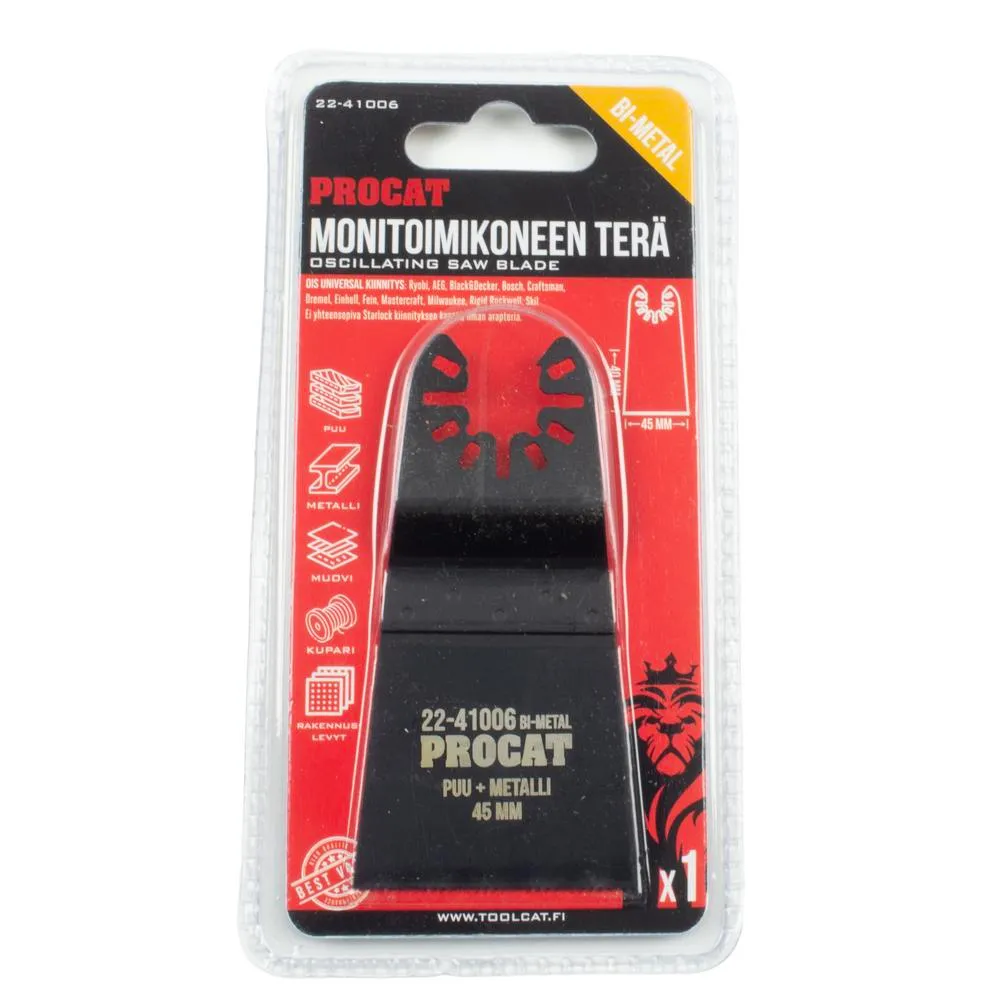 Procat Monitoimikoneen terä 45 mm BIM puu ja metalli 2
