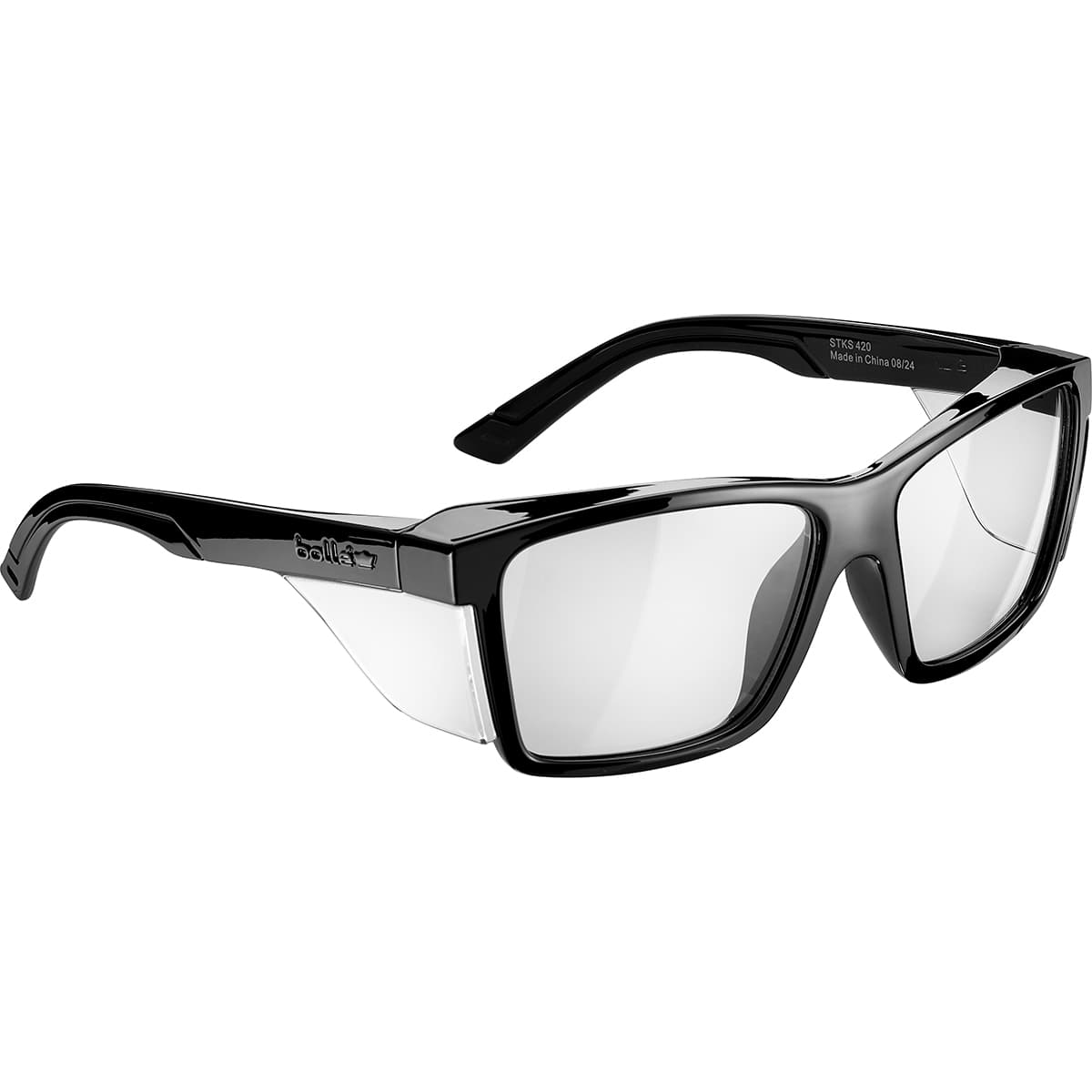 STKS 420 suojalasit shiny musta kirkas 4