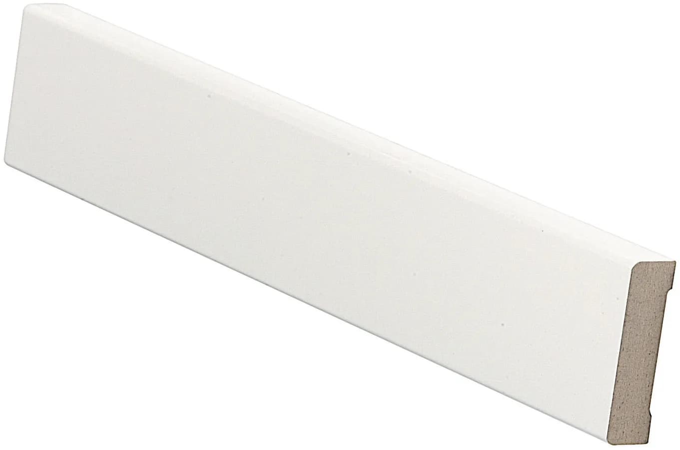 Peitelista MDF 12 x 42 mm melamiini valkoinen 1