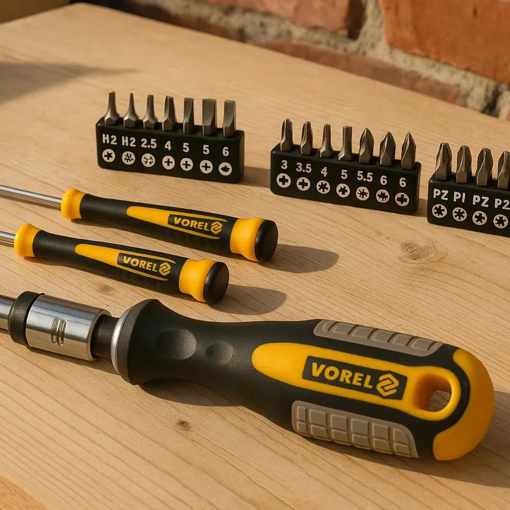 Vorel Räikkäruuvimeisselisarja 31-os 3