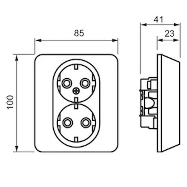 PISTORASIA JUSSI 2S/16A/IP21 UPJ HL VAL 2