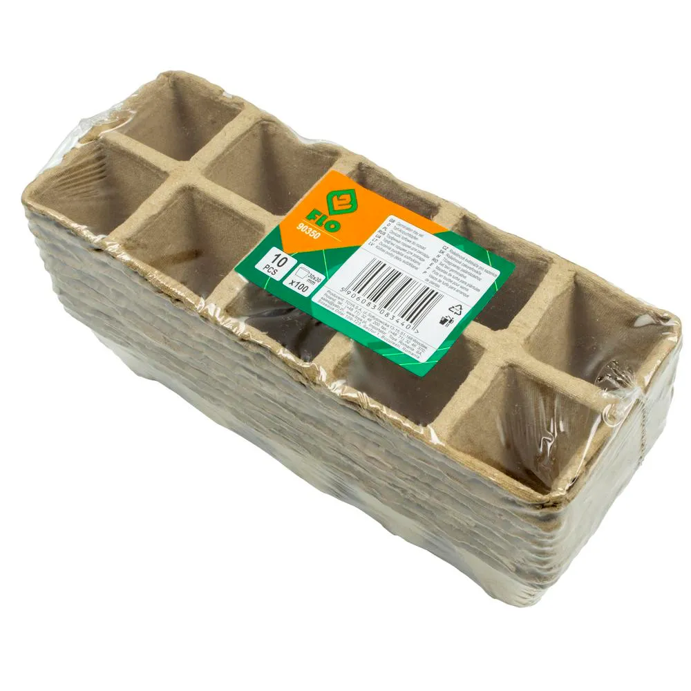 Flo Kasvatusruukku 20.5 x 8 cm 8-lokeroa 10 kpl / pakkaus 3