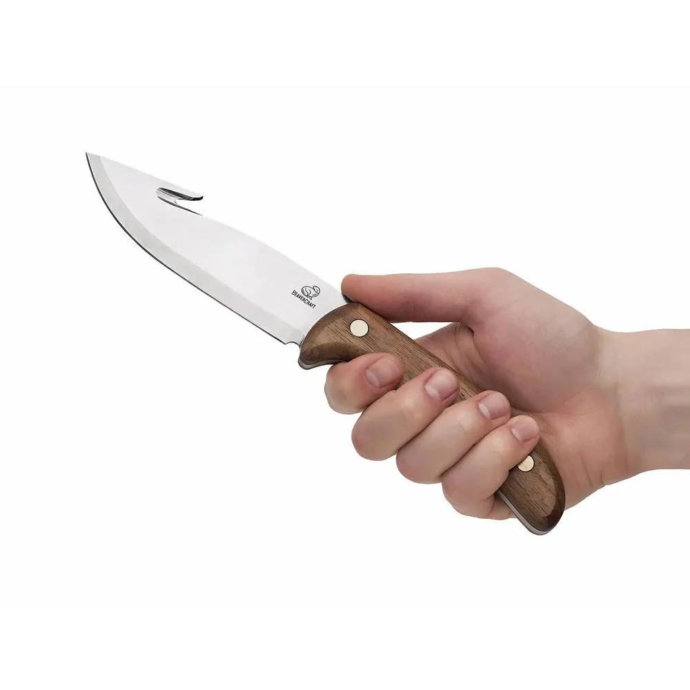 BeaverCraft Kalastuspuukko GTK1 250 mm pähkinäpuu + kotelo 3