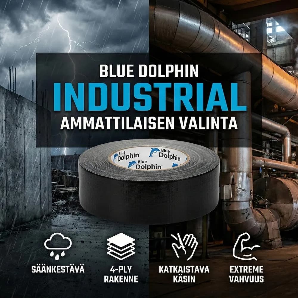 Blue Dolphin Ilmastointiteippi Barracuda 48 mm x 45,7 m 4-PLY 4