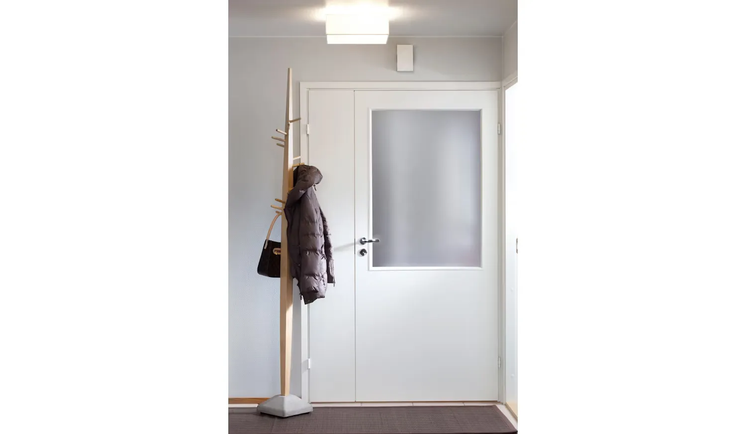 Sisäovi Swedoor Easy 205 kevytlaakaovi 9x21 valkoinen kirkas lasi vasen 2