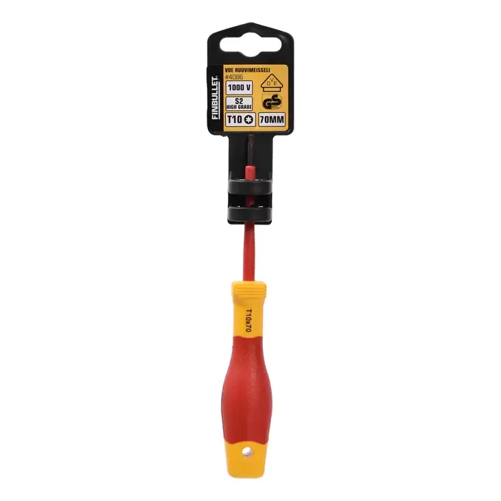 Sähkömeisseli VDE T10x70mm S2 1000V 1