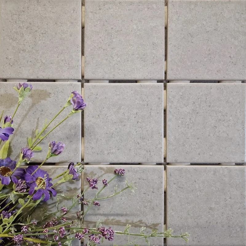Fossano Light Grey 10x10 cm dot lattialaatta 2