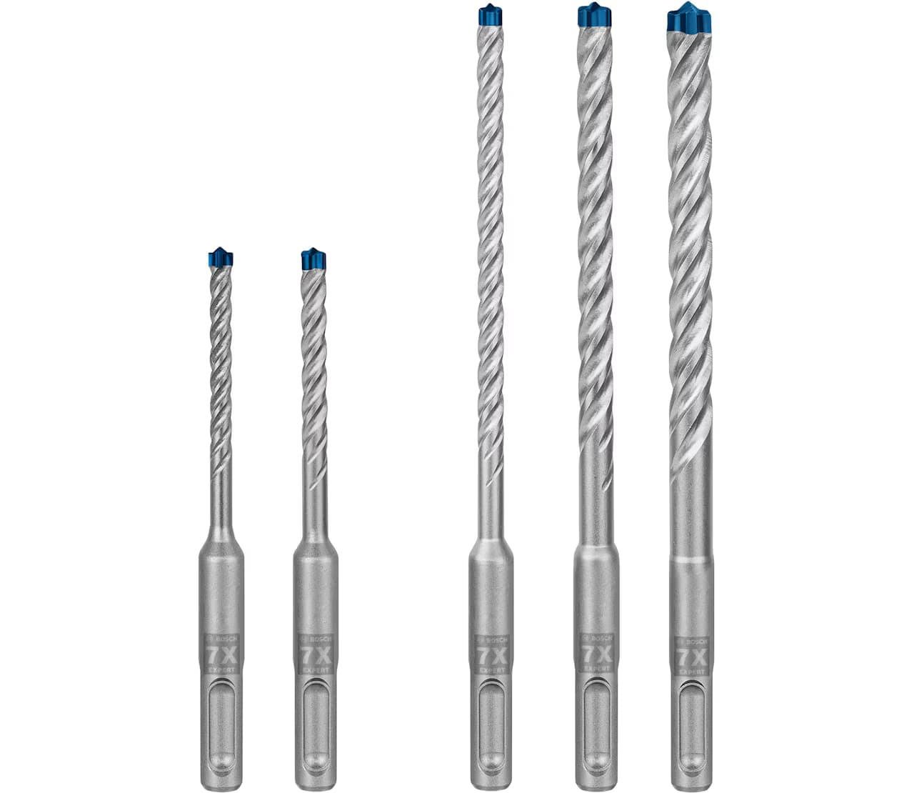 Bosch Expert SDS plus-7X poravasaranteräsarja 5-osainen
