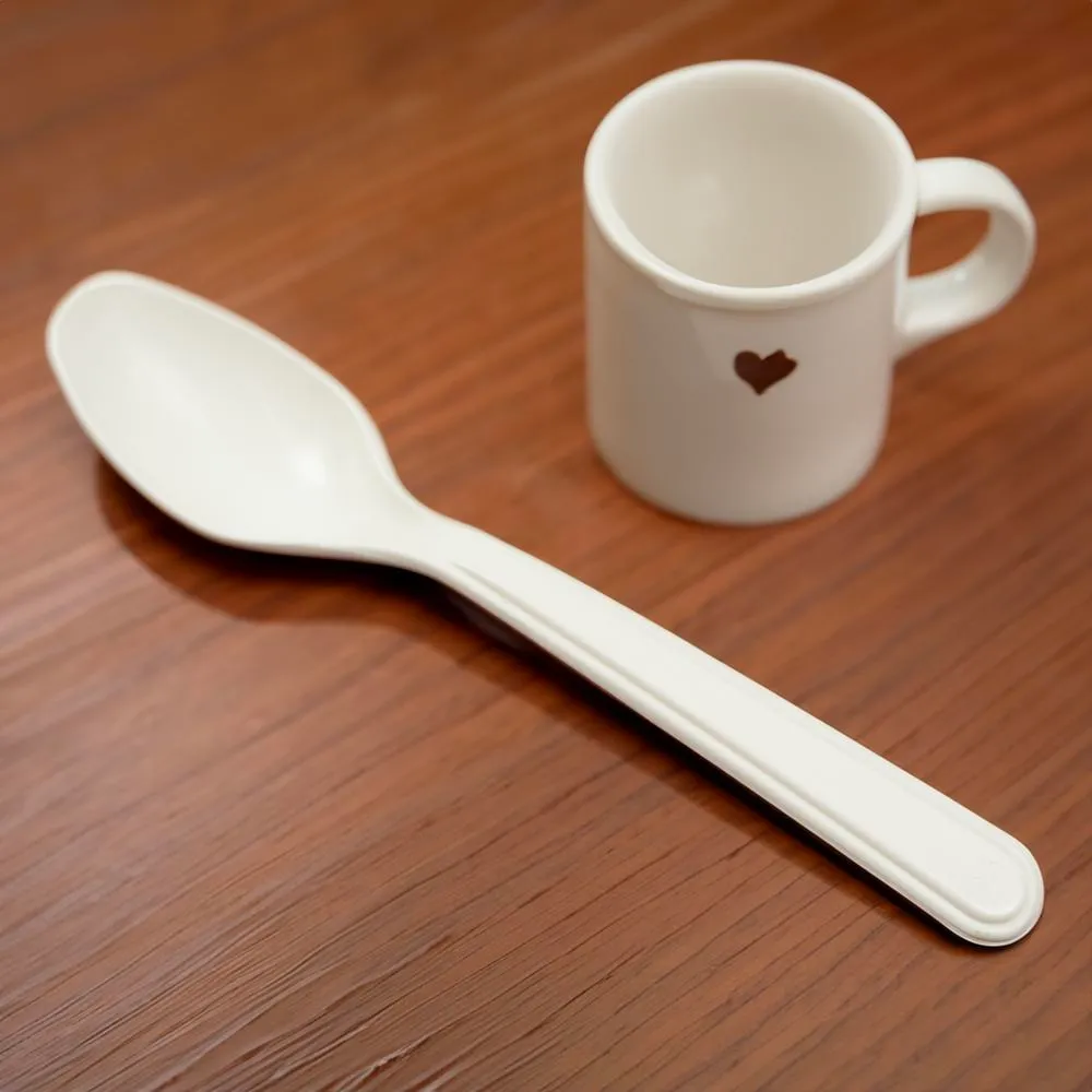 Kahvilusikka valkoinen 15 cm, 100 kpl 3