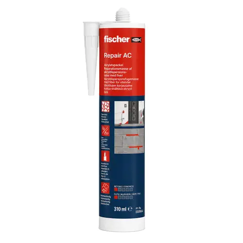 Fischer Repair AC korjaus- ja saumausmassa 310 ml harmaa 1