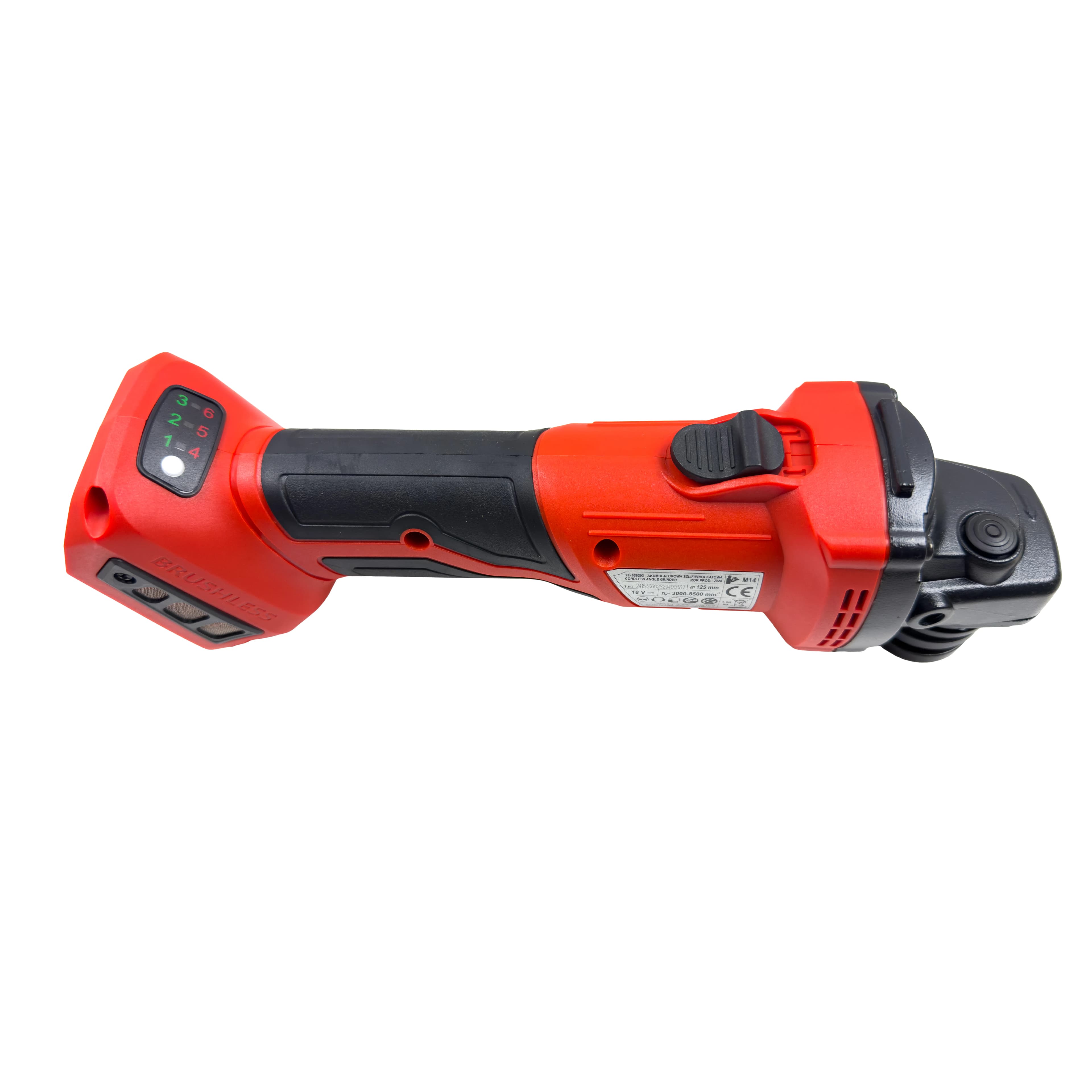 Yato Akkukulmahiomakone 18V 125 mm + 4 Ah akku ja laturi 4