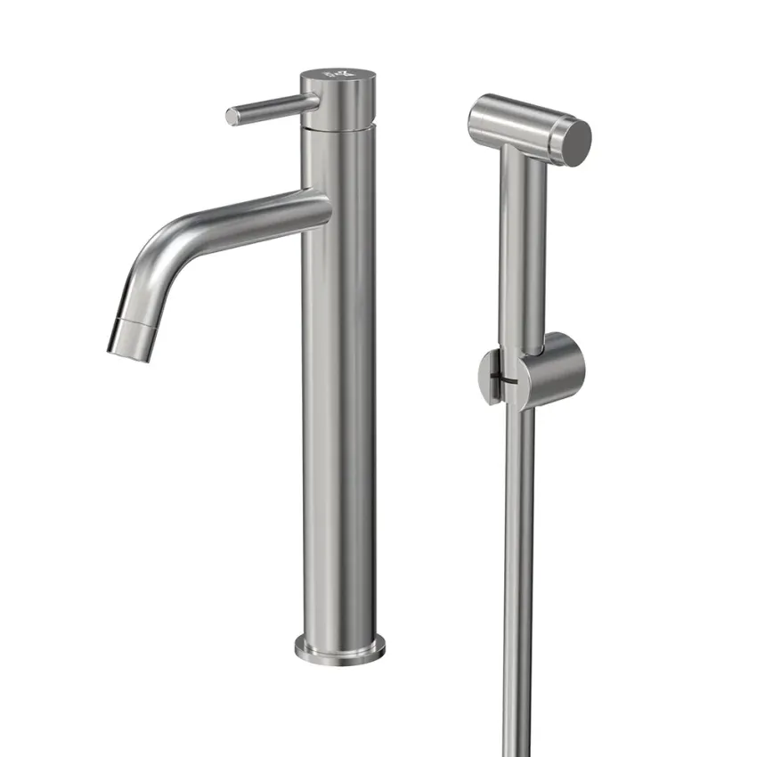 INOX by Tammiholma Q1 korkea pesuallashana bidésuihkulla