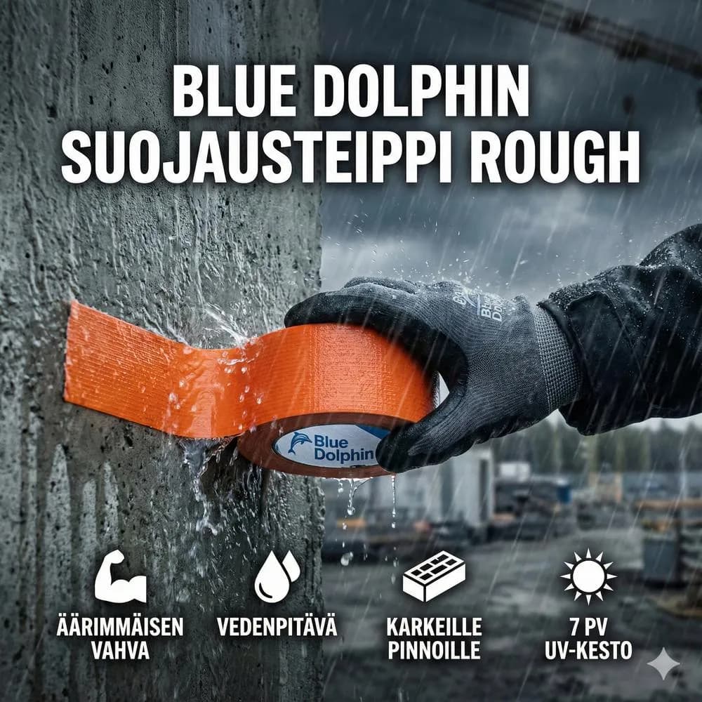 Blue Dolphin Suojausteippi Rough 48 mm × 33 m ulos 7PV UV 5